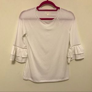 Lilly Pulitzer Ruffle Sleeve Top XS fits like S